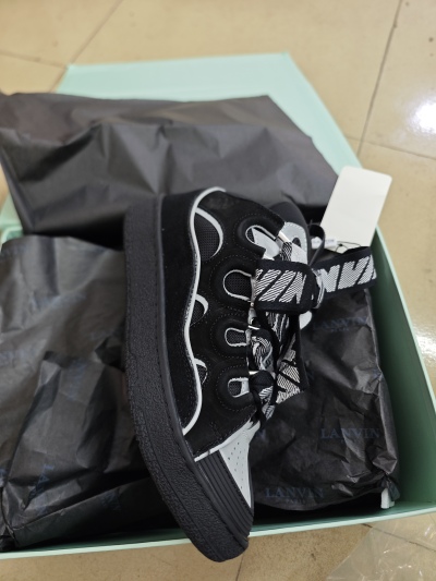 Lanvin Curb Sneaker Black Grey FM-SKRK11-REFL-P2210 review iPO 01