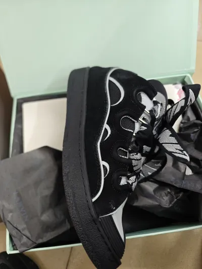 Lanvin Curb Sneaker Black Grey FM-SKRK11-REFL-P2210 PB111901 review iPO 02