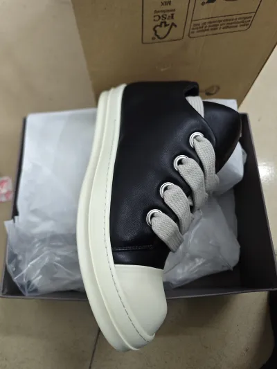 Rick Owens Luxor Jumbo Padded Low Black Milk review sun 01