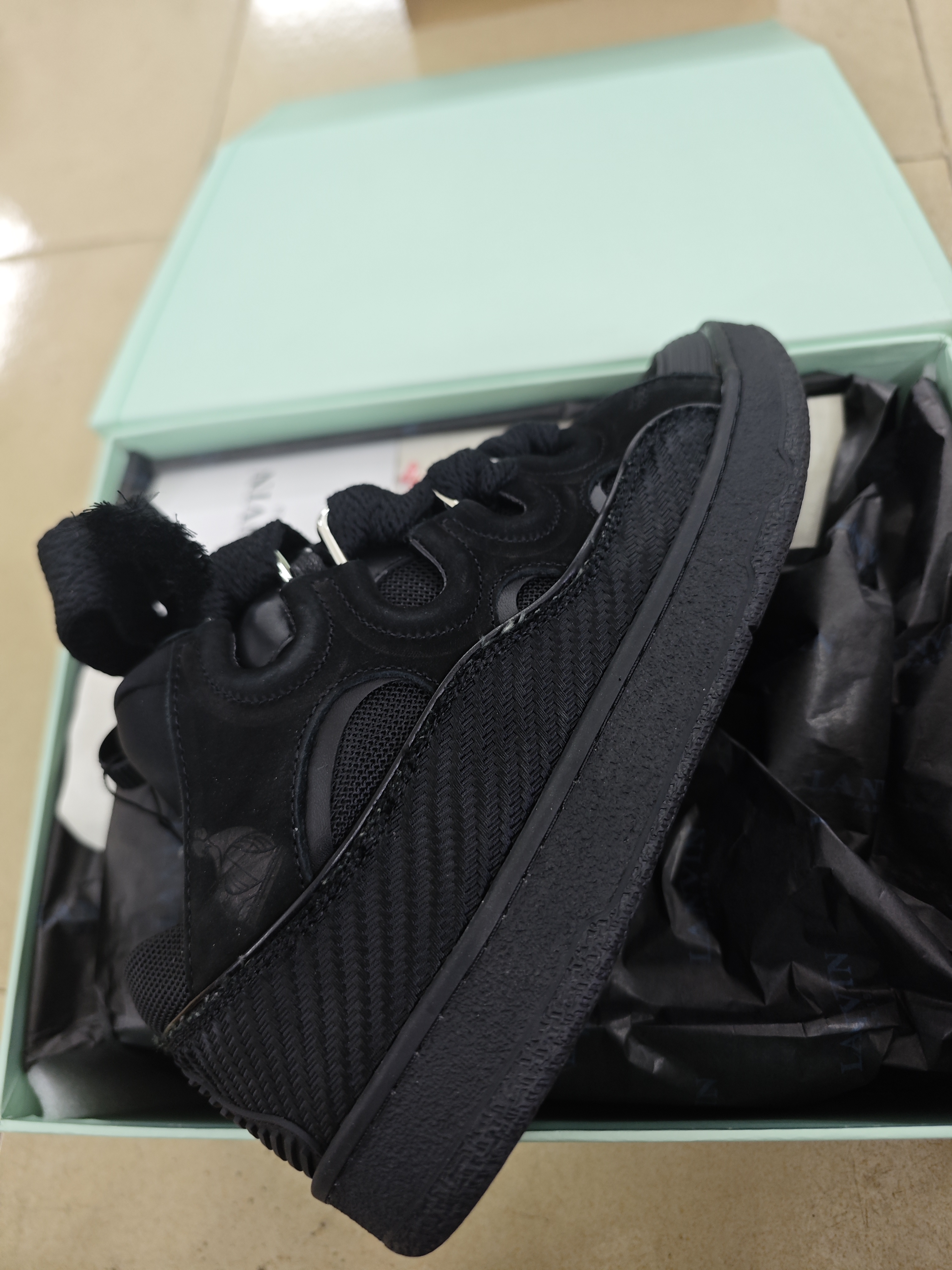 【Top PK God Batch】Lanvin Curb Sneaker Black review Thoma 01
