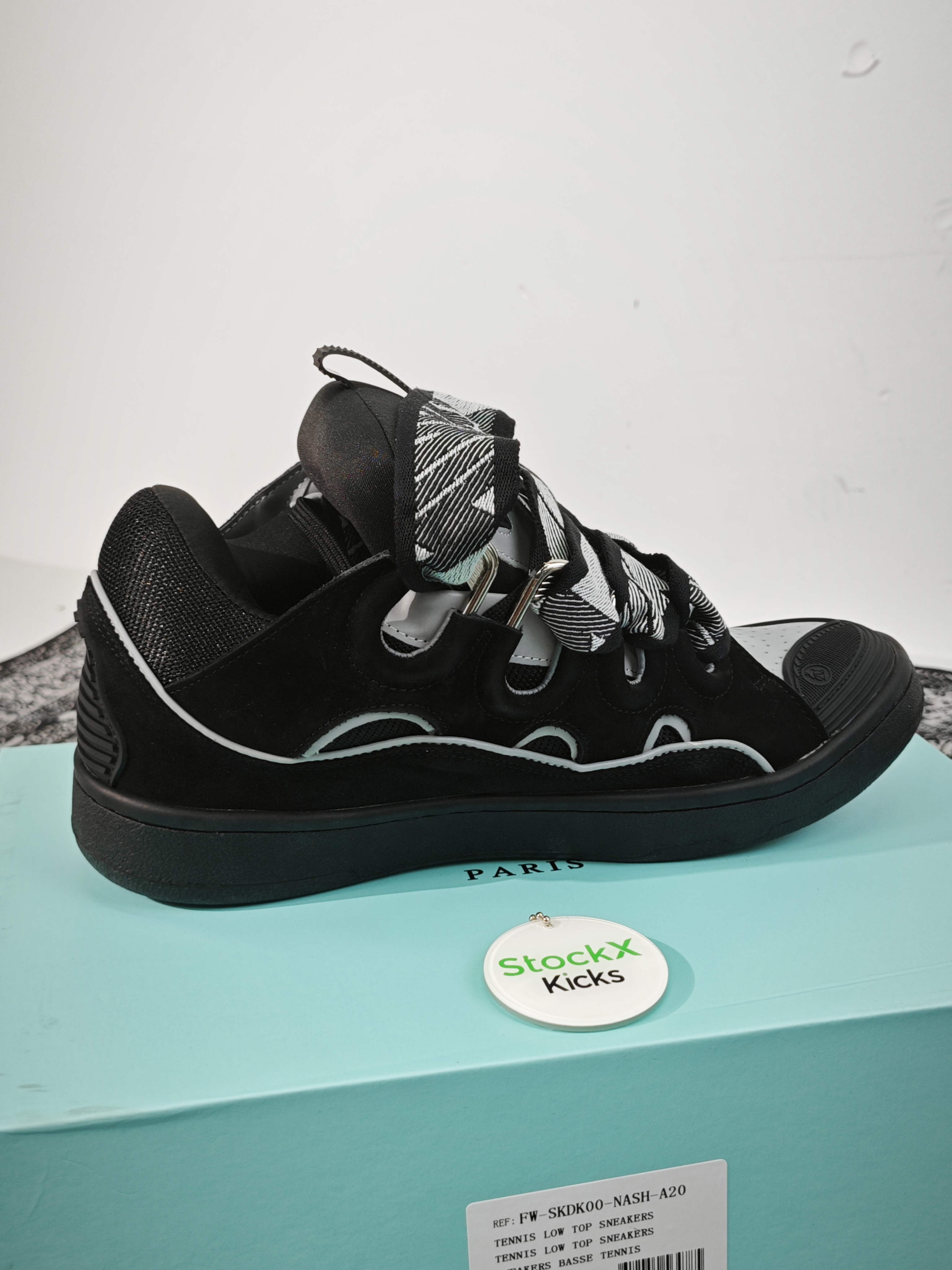 【Top PK God Batch】Lanvin Curb Sneaker Black Grey FM-SKRK11-REFL-P2210 review Stockxkicks 02