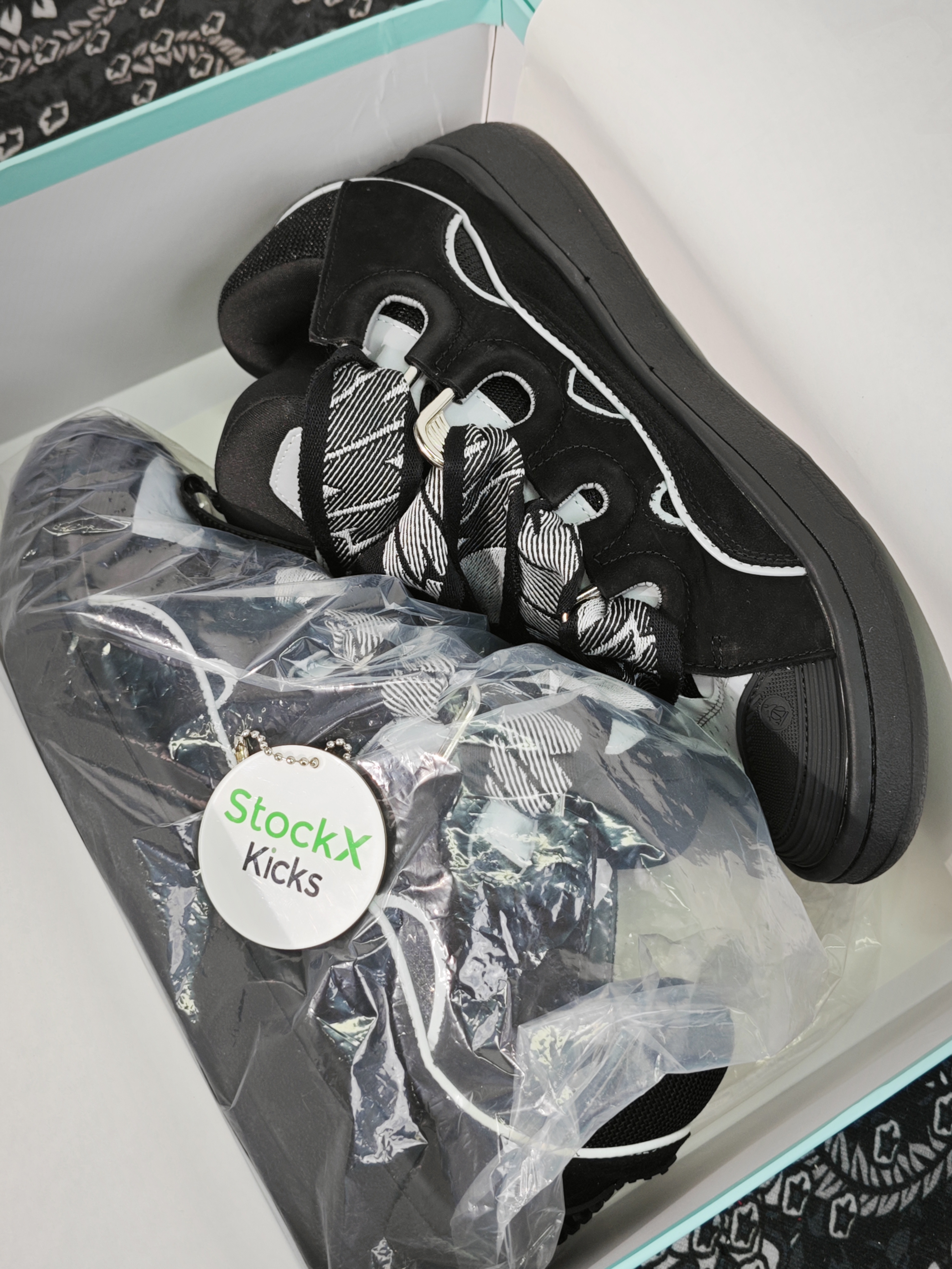 【Top PK God Batch】Lanvin Curb Sneaker Black Grey FM-SKRK11-REFL-P2210 review Stockxkicks 03