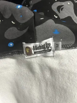BAPE Space Camo Shark WGM Full-Zip Hoodie Black review Anthony  02