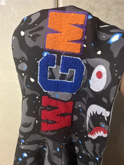 BAPE Space Camo Shark WGM Full-Zip Hoodie Black review Anthony  02