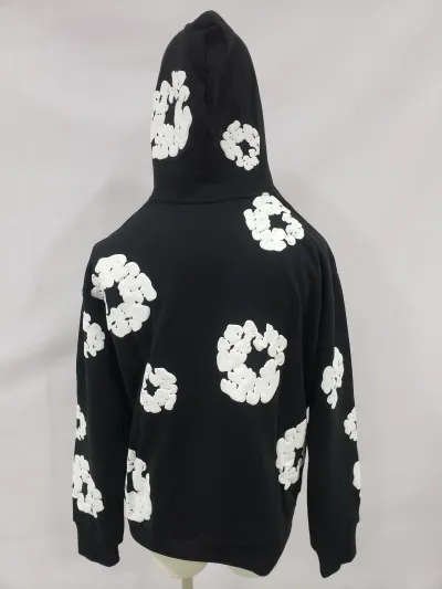 Denim Tears The Cotton Wreath Hoodie Black SS23 review stockxkicksvip  03