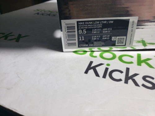 PK God Batch Nike Dunk Low Off-White Pine Green CT0856-100 review 
