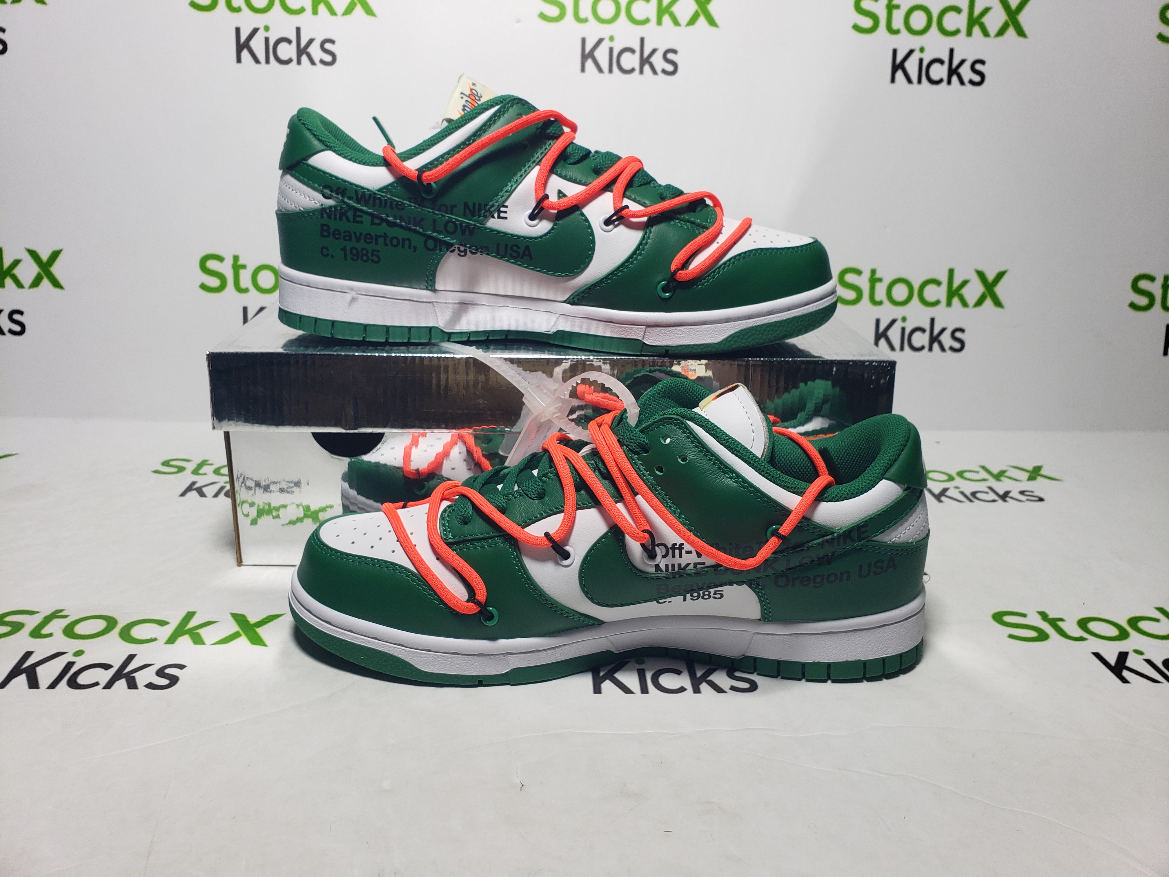 PK God Batch Nike Dunk Low Off-White Pine Green CT0856-100 review stockxkicksvip 06