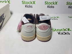 PK God Batch Air Jordan 1 Low Travis Scott Sail Shy Pink DM7866-106 review stockxkicksvip 03