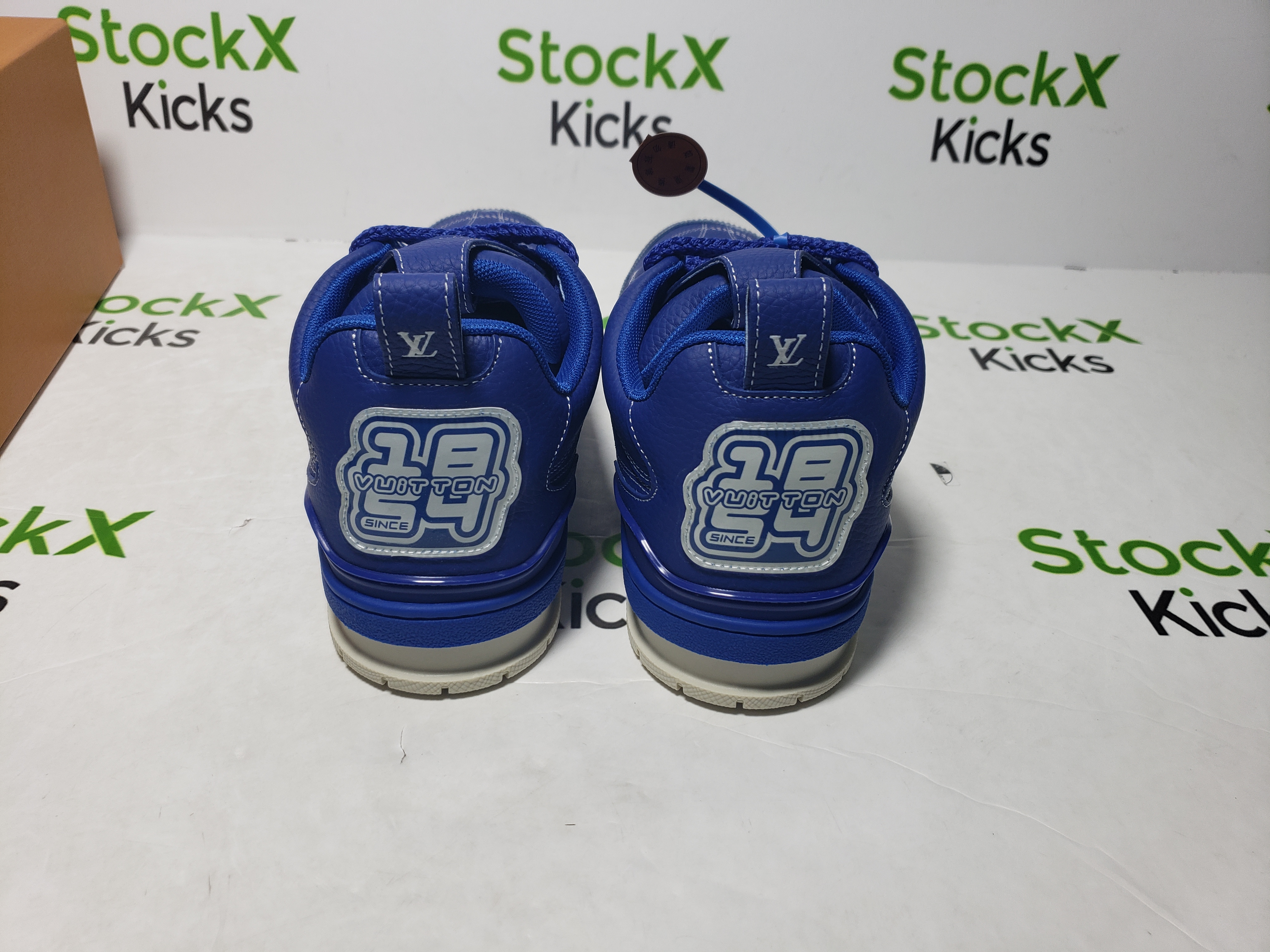 Louis Vuitton Skate Sneaker Blue Leather CK24060305 review stockxkicksvip 01