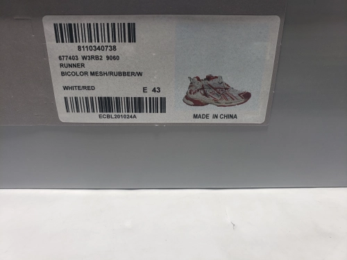 Balenciaga Runner Blue White Red 677402 W3RB2 9060 review 