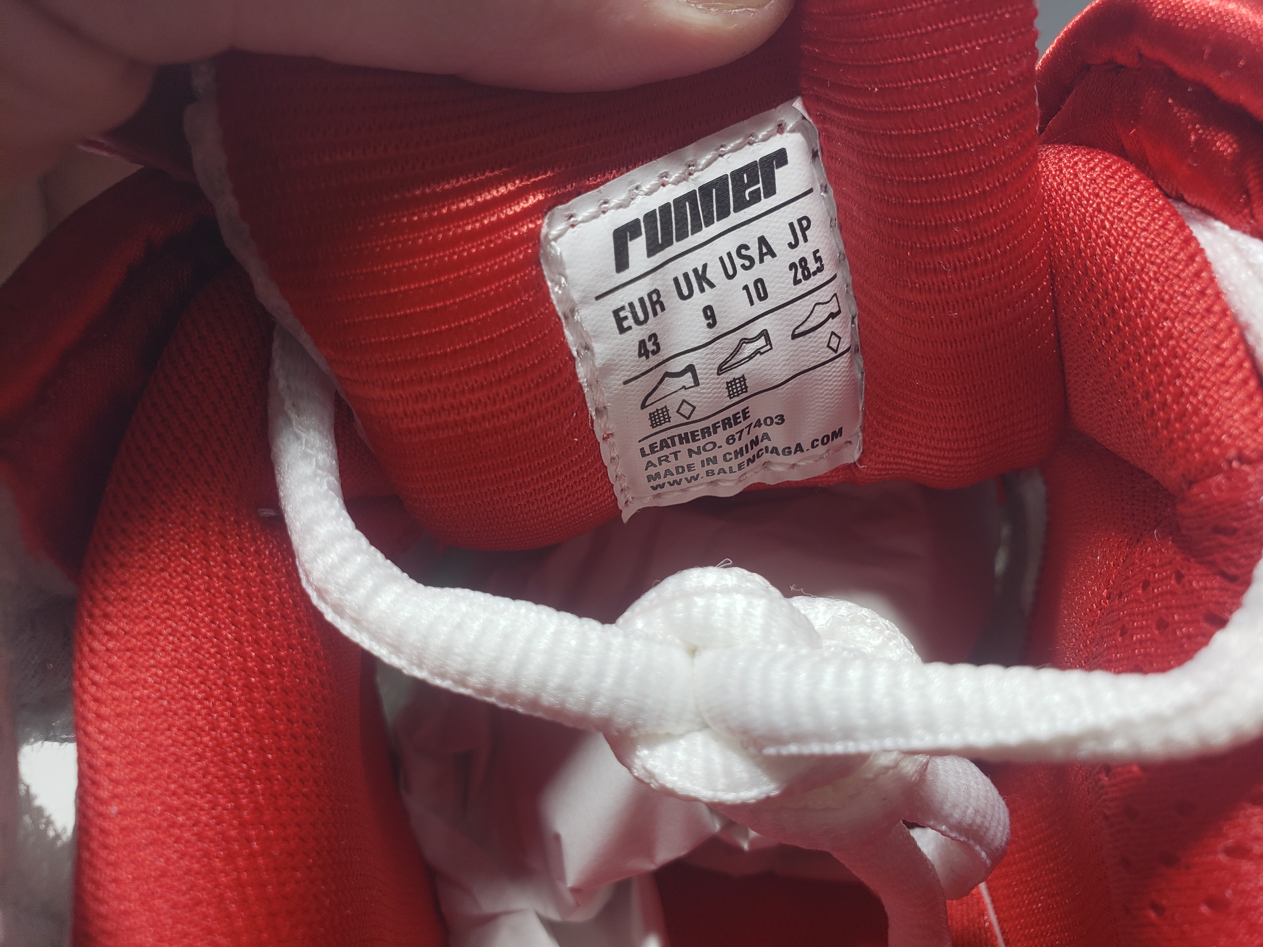 Balenciaga Runner Blue White Red 677402 W3RB2 9060 review stockxkicksvip 05