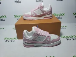 Louis Vuitton Trainer Rose Pink VL0231 review stockxkicksvip 04