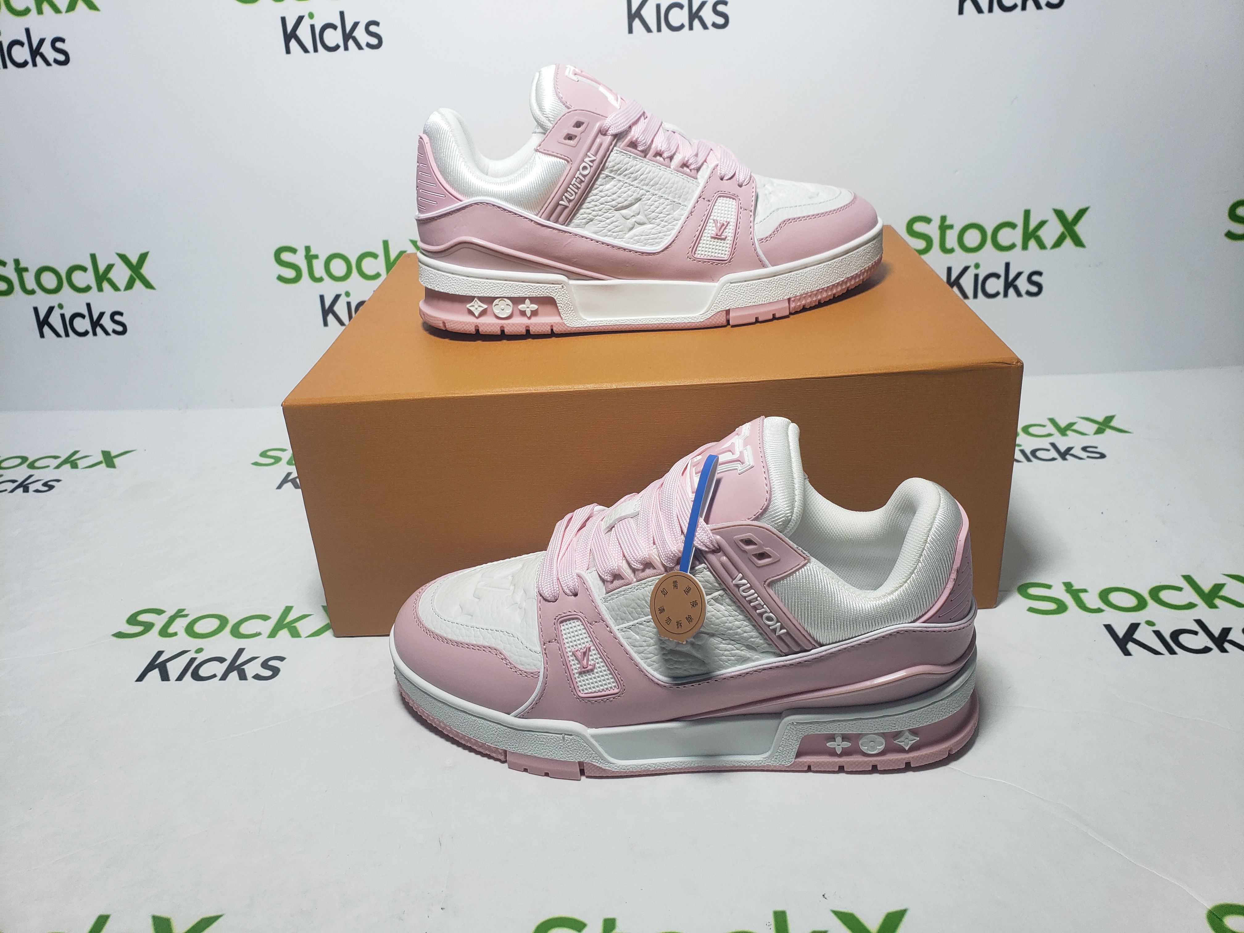 Louis Vuitton Trainer Rose Pink VL0231 review stockxkicksvip 04