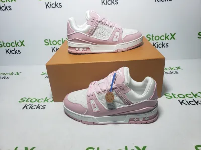 Louis Vuitton Trainer Rose Pink VL0231 review stockxkicksvip 04