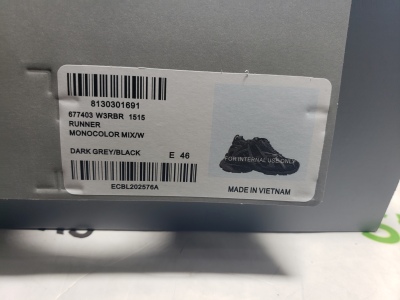 Balenciaga Runner All Black Gray 677402 W3RB2 1515 review stockxkicksvip 00