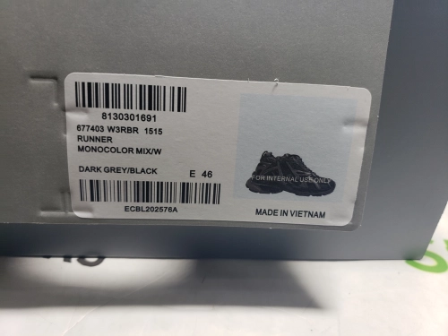 Balenciaga Runner All Black Gray 677402 W3RB2 1515 review 