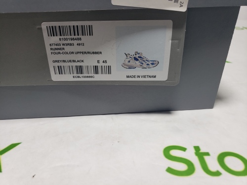 Balenciaga Runner White Blue 677402W3RB34912 review 