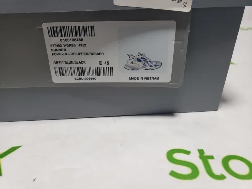 Balenciaga Runner White Blue 677402W3RB34912 review 