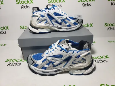 Balenciaga Runner White Blue 677402W3RB34912 review stockxkicksvip 04