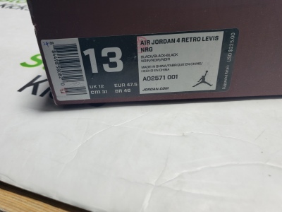 PK God Batch Air Jordan 4 Retro Levi's Black (Levi's Tag) AQ9103-001 review stockxkicksvip 00