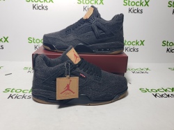 PK God Batch Air Jordan 4 Retro Levi's Black (Levi's Tag) AQ9103-001 review stockxkicksvip 06