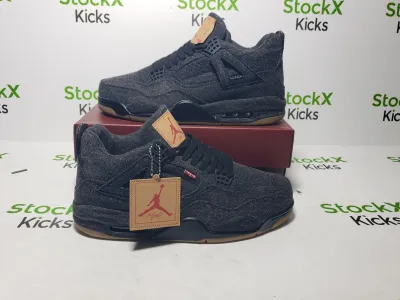 PK God Batch Air Jordan 4 Retro Levi's Black (Levi's Tag) AQ9103-001 review stockxkicksvip 05