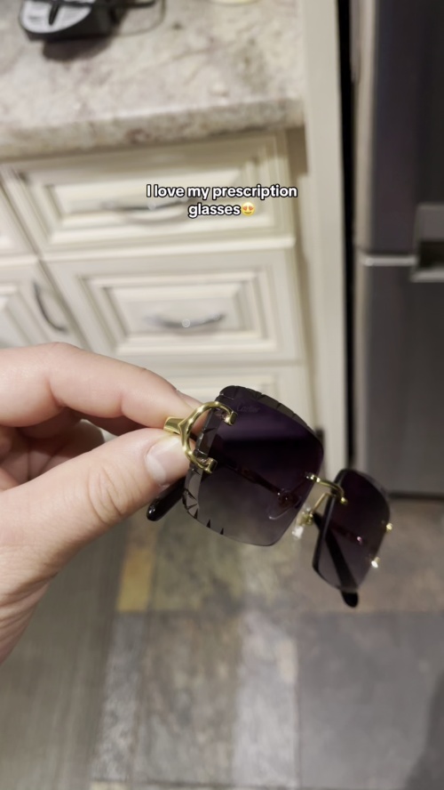 Cartier rimless Diamond cut sunglasses glasses BIG C decor Piccadilly CT0092O review 