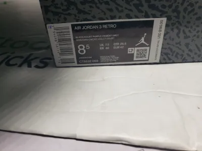 PK God Batch Air Jordan 3 RetroBlack Court Purple CT8532-050 review Stockxkicks 00