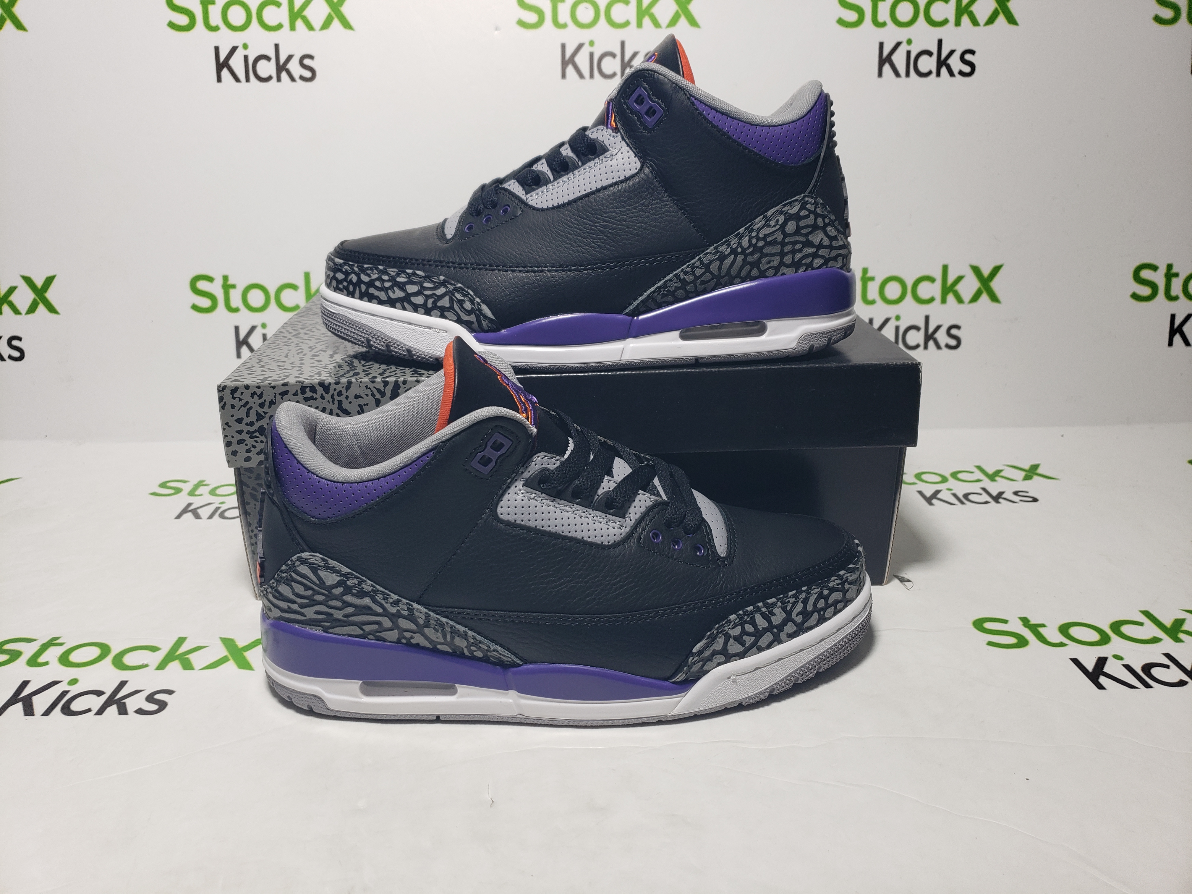 PK God Batch Air Jordan 3 RetroBlack Court Purple CT8532-050 review Stockxkicks 05