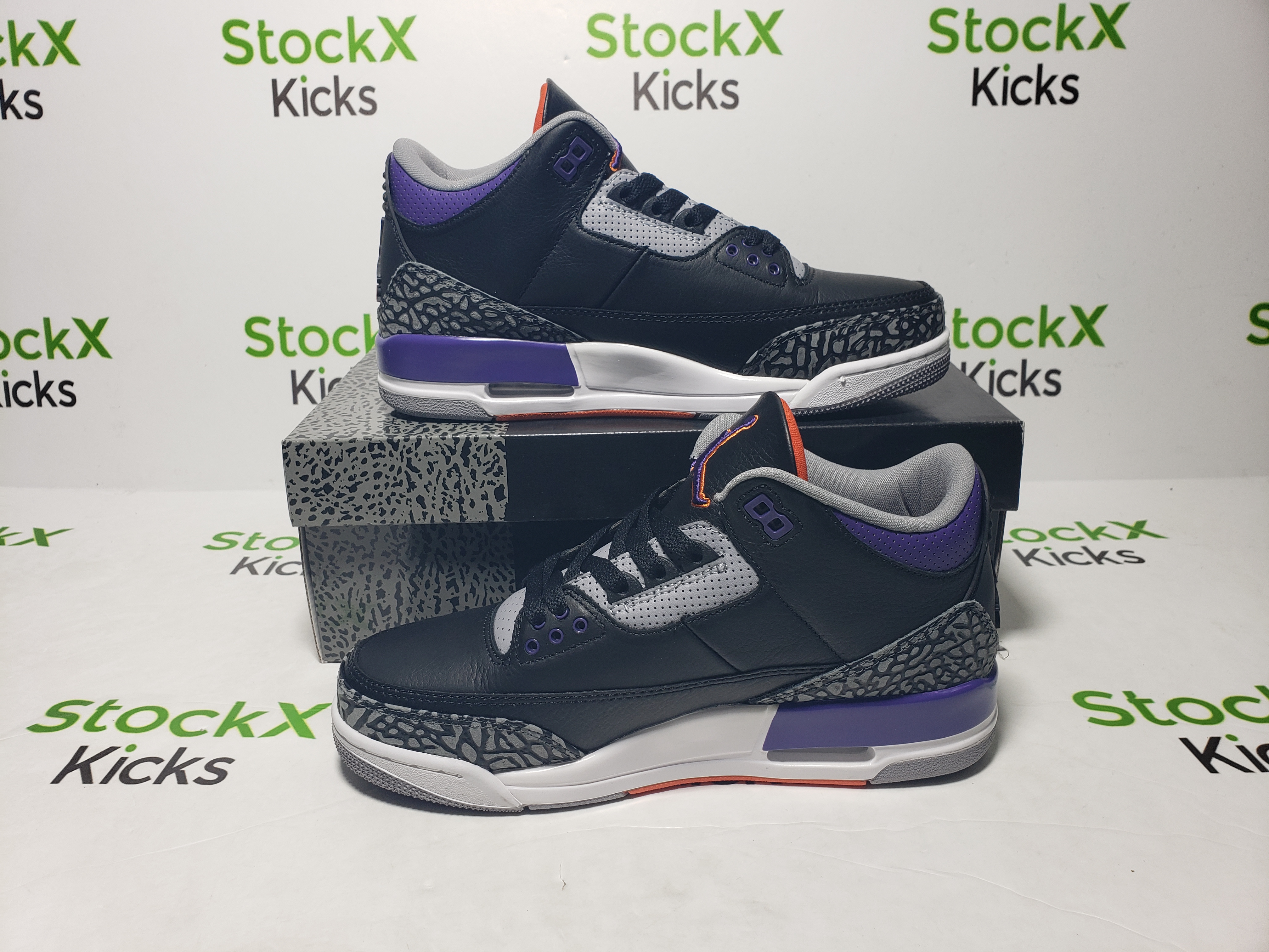 PK God Batch Air Jordan 3 RetroBlack Court Purple CT8532-050 review Stockxkicks 06