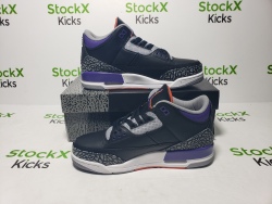 PK God Batch Air Jordan 3 RetroBlack Court Purple CT8532-050 review Stockxkicks 07