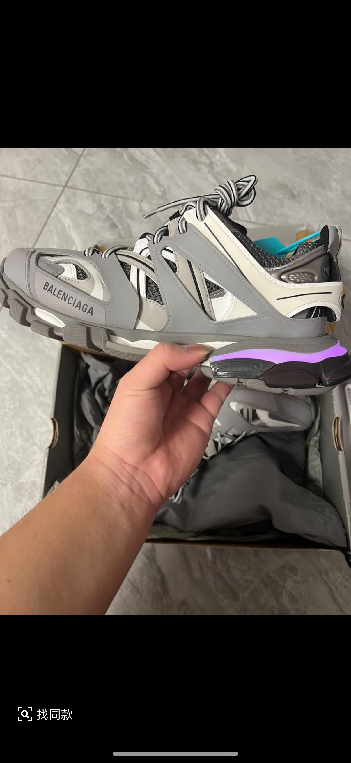 Balenciaga Track Tess S.Grey (LED) 555032 W1GB7 1214 review kapaa
