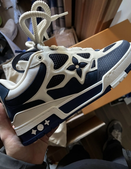 Louis Vuitton LV Skate Sneaker Marine White 1AARRL review 