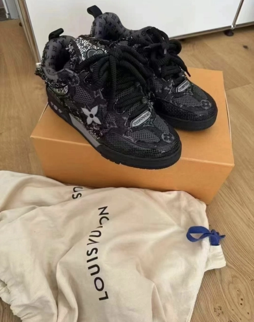 Louis Vuitton LV Skate Sneaker Black Swarovski Monogram 1ABMHV review 