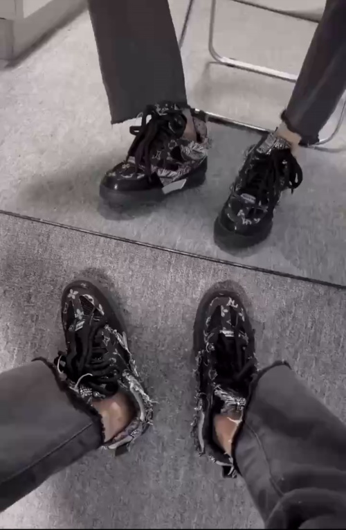 Louis Vuitton LV Skate Sneaker Black Swarovski Monogram 1ABMHV review Tara Longobardi