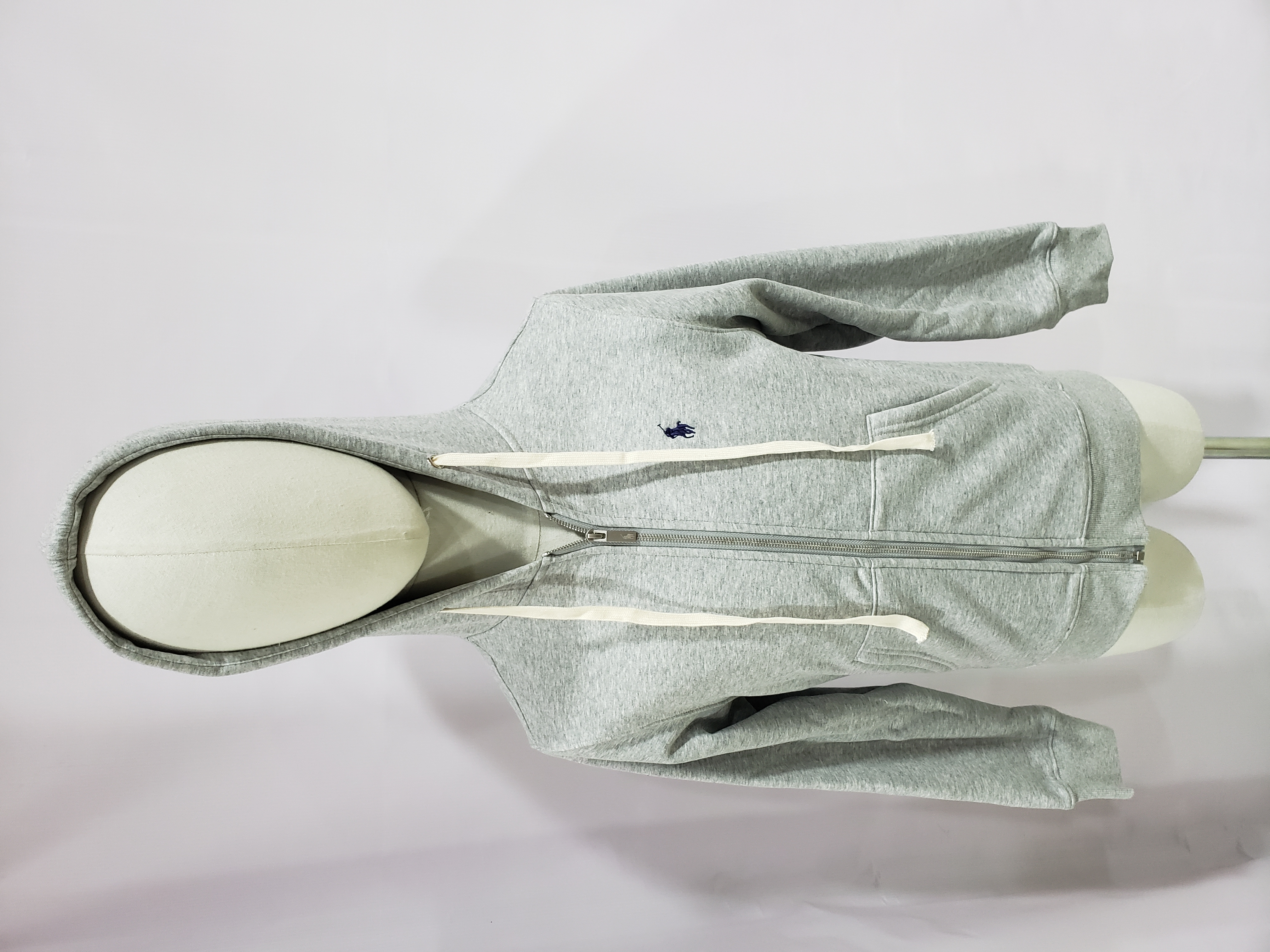 Polo Ralph Lauren Men's Double Knit Full-Zip Hoodie Sweatshirt Grey  review Stockxkicksvip 00