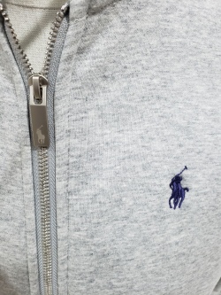 Polo Ralph Lauren Men's Double Knit Full-Zip Hoodie Sweatshirt Grey  review Stockxkicksvip 03