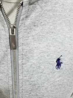Polo Ralph Lauren Men's Double Knit Full-Zip Hoodie Sweatshirt Grey  review Stockxkicksvip 03