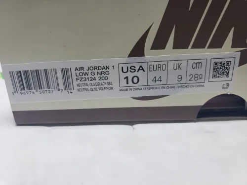 PK God Batch Air Jordan 1 Retro Low Golf Travis Scott Neutral Olive FZ3124-200 review 