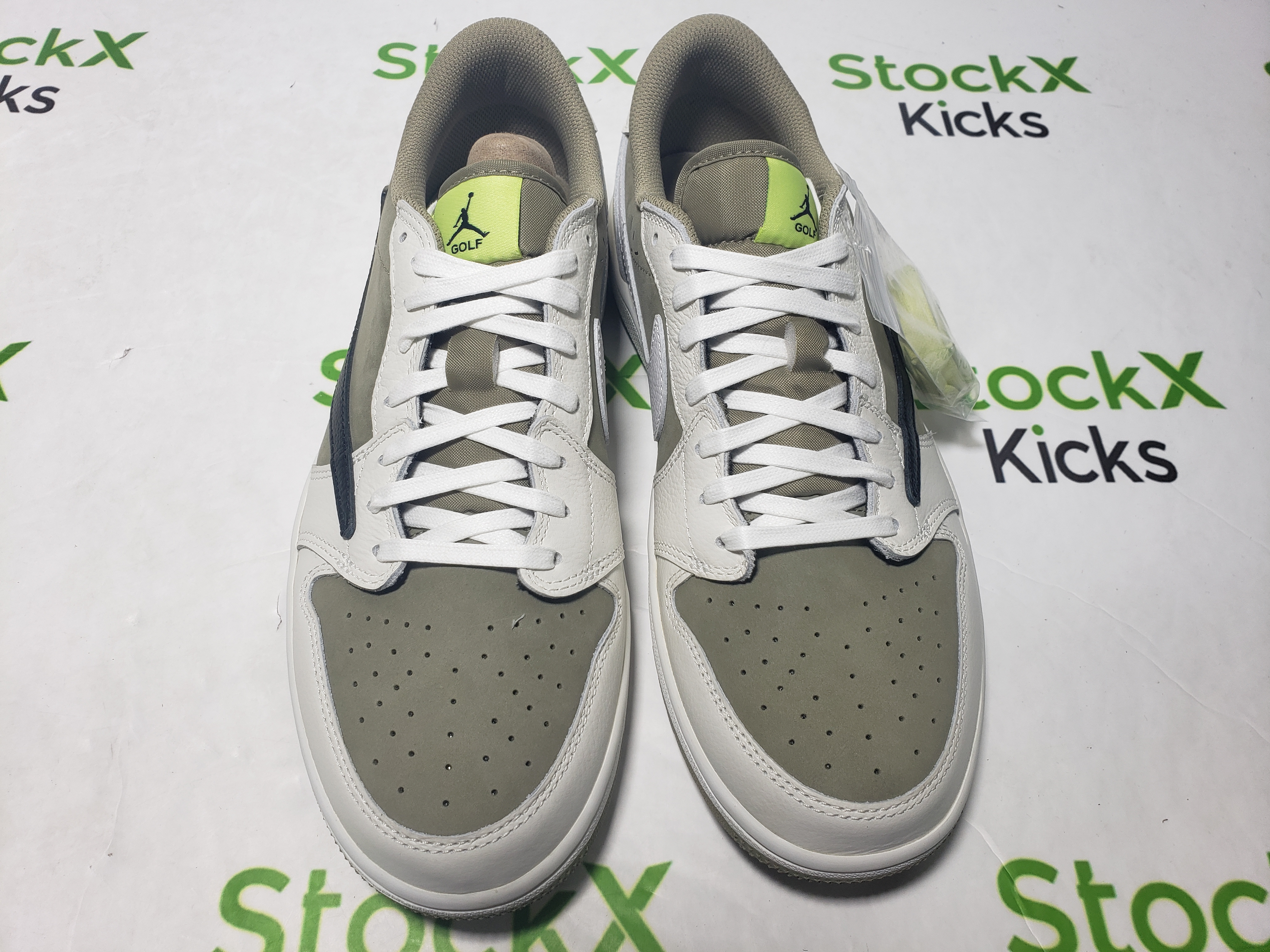 PK God Batch Air Jordan 1 Retro Low Golf Travis Scott Neutral Olive FZ3124-200 review Stockxkicksvip 02