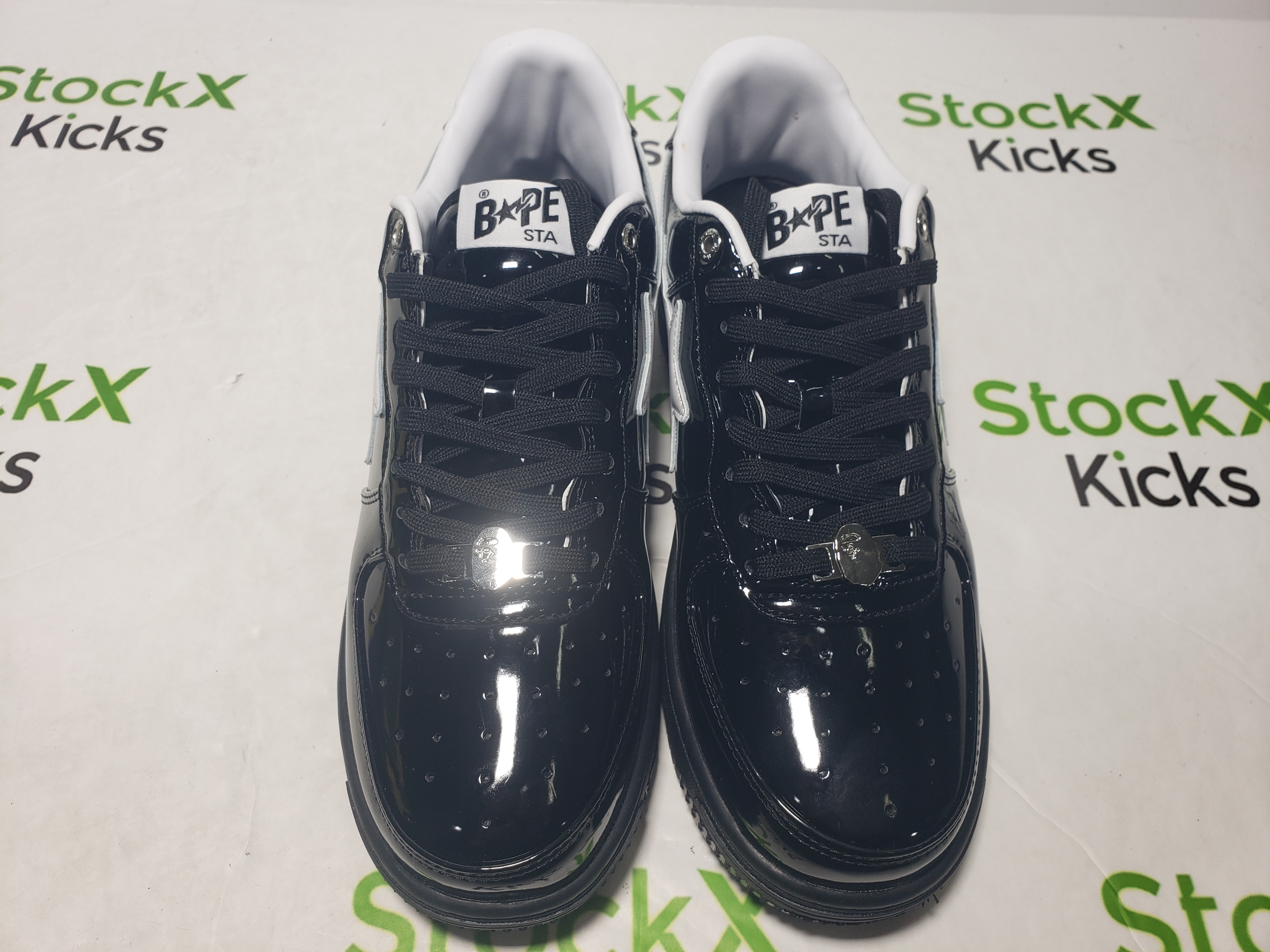 A Bathing Ape Bape Sta #2 Black Patent 0ZXSHW 291 302M review Stockxkicksvip 02