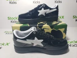 A Bathing Ape Bape Sta #2 Black Patent 0ZXSHW 291 302M review Stockxkicksvip 07