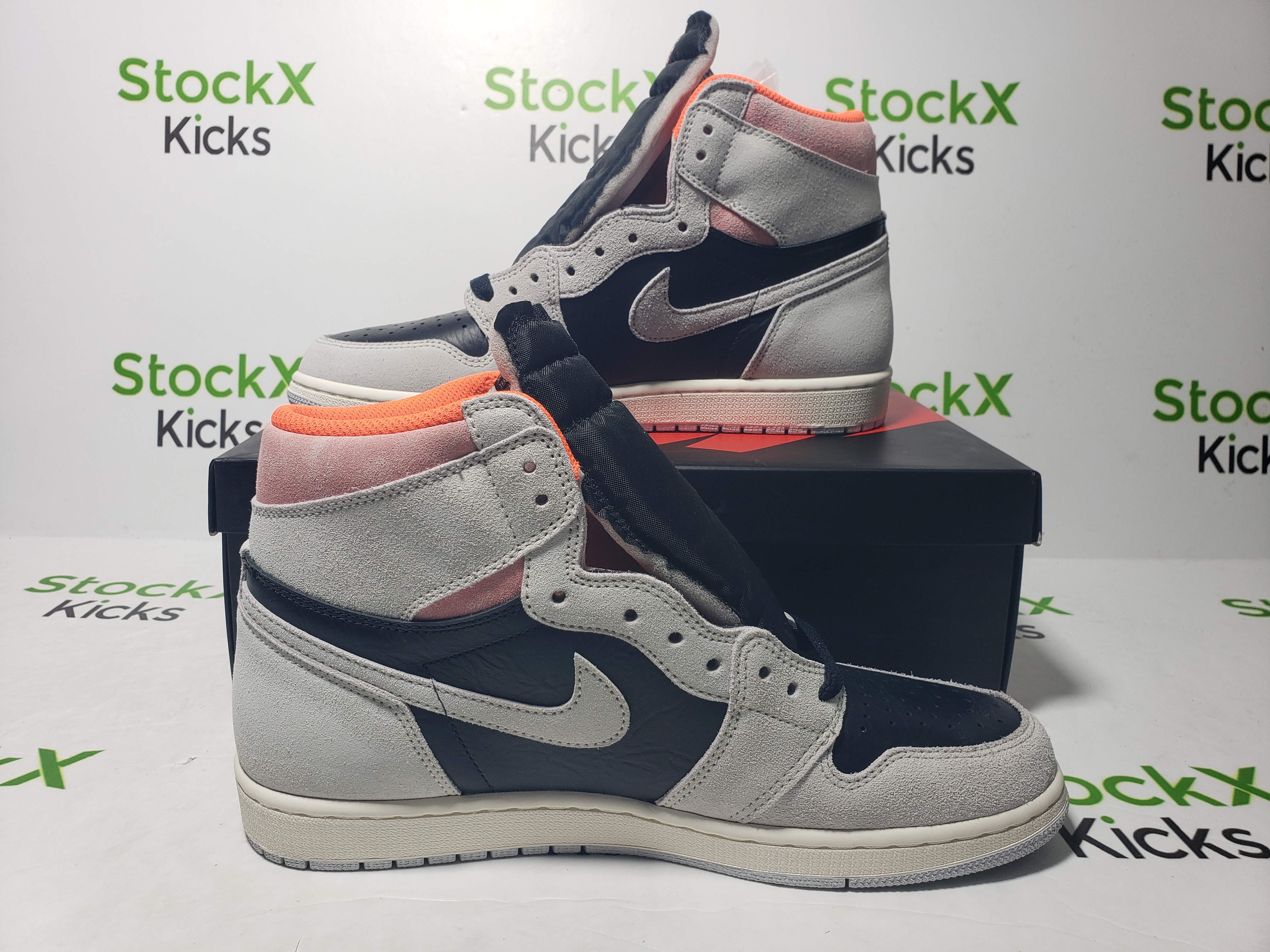 LJR Batch Air Jordan 1 Retro High Neutral Grey Hyper Crimson 555088-018 review Stockxkicksvip 06