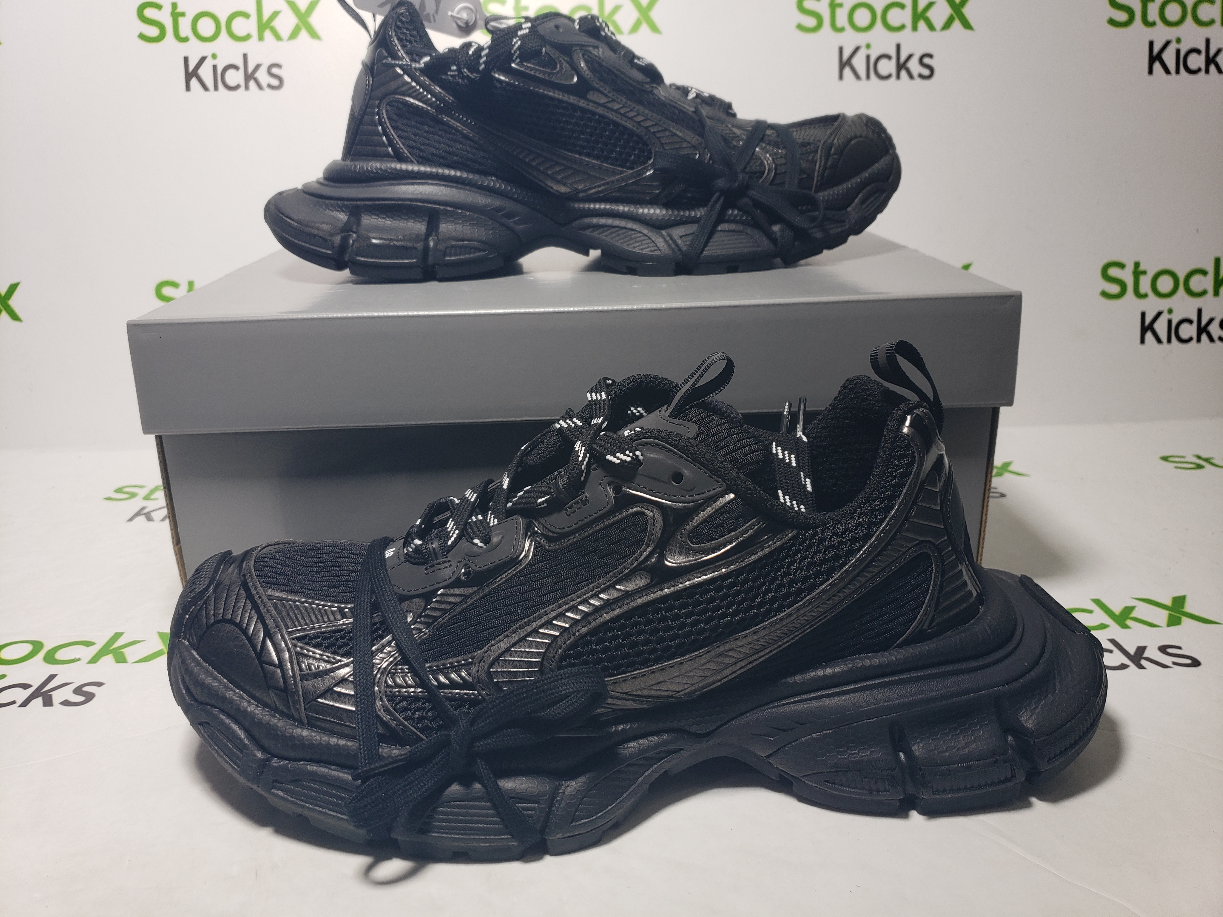 Balenciaga 3XL Sneaker Cham All Black 734734 W3XL1 1010 review Stockxkicksvip 05