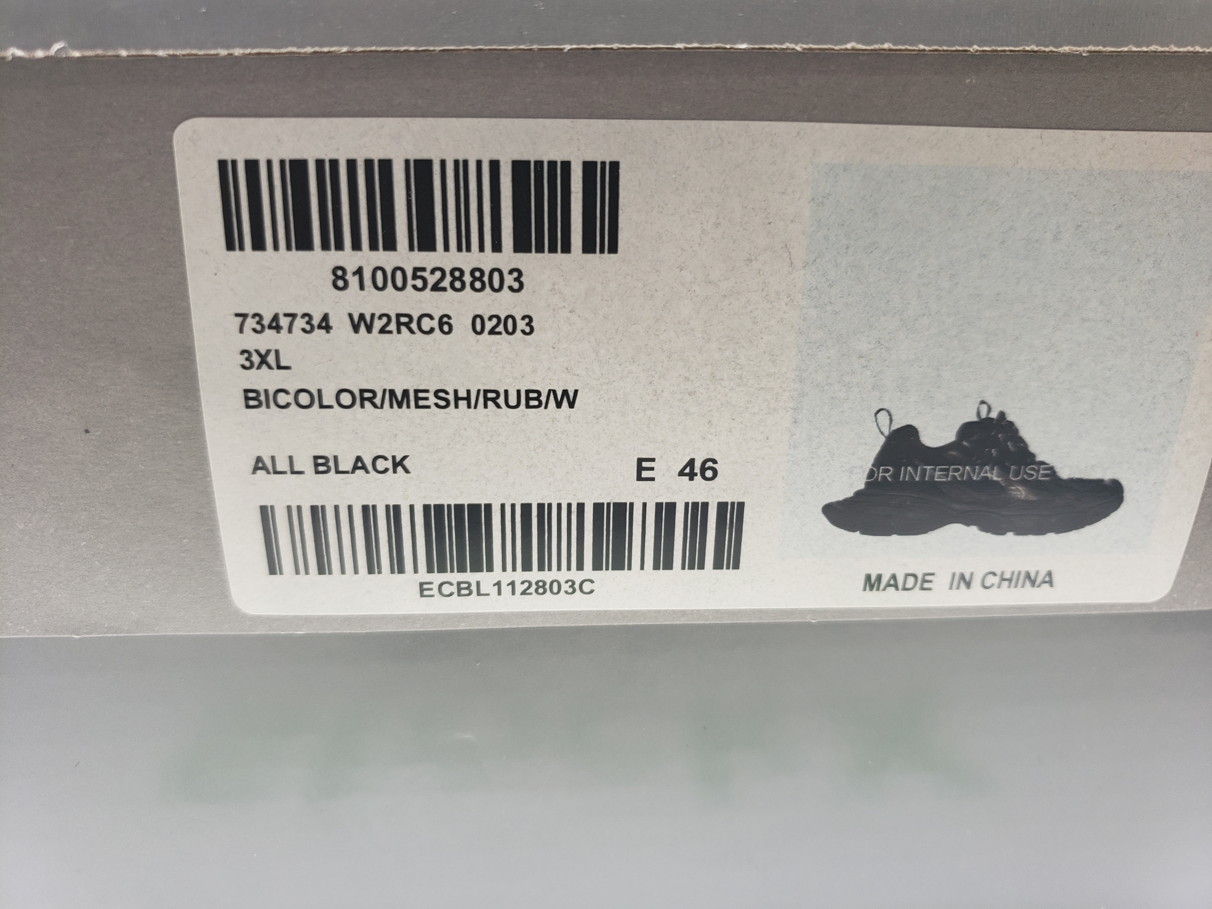Balenciaga 3XL Sneaker Cham All Black 734734 W3XL1 1010 review Stockxkicksvip 00