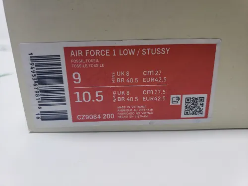 LJR Batch Nike Air Force 1 Low Stussy Fossil CZ9084-200 review 