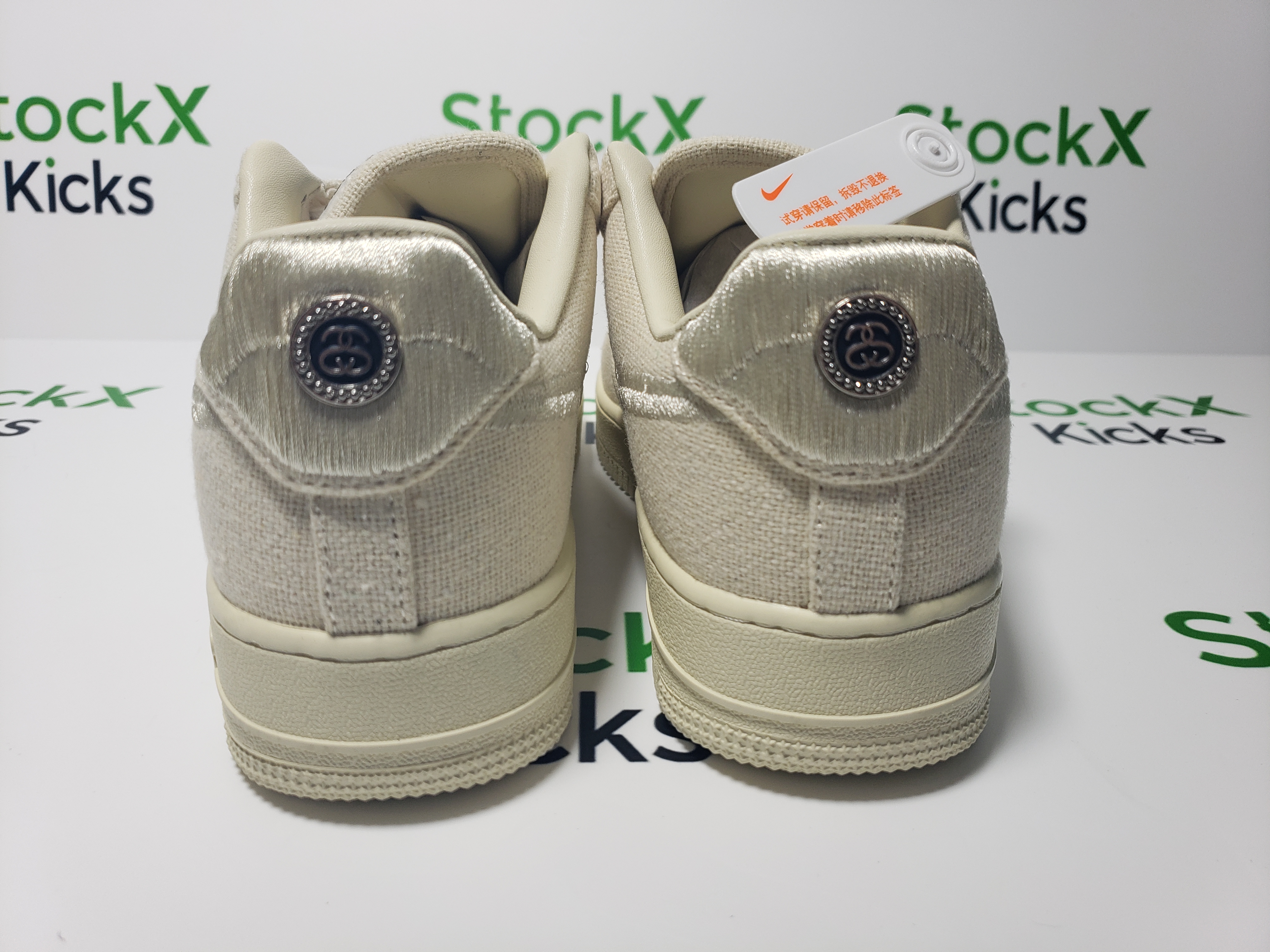 LJR Batch Nike Air Force 1 Low Stussy Fossil CZ9084-200 review Stockxkicksvip 01