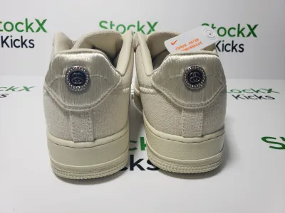 LJR Batch Nike Air Force 1 Low Stussy Fossil CZ9084-200 review Stockxkicksvip  01
