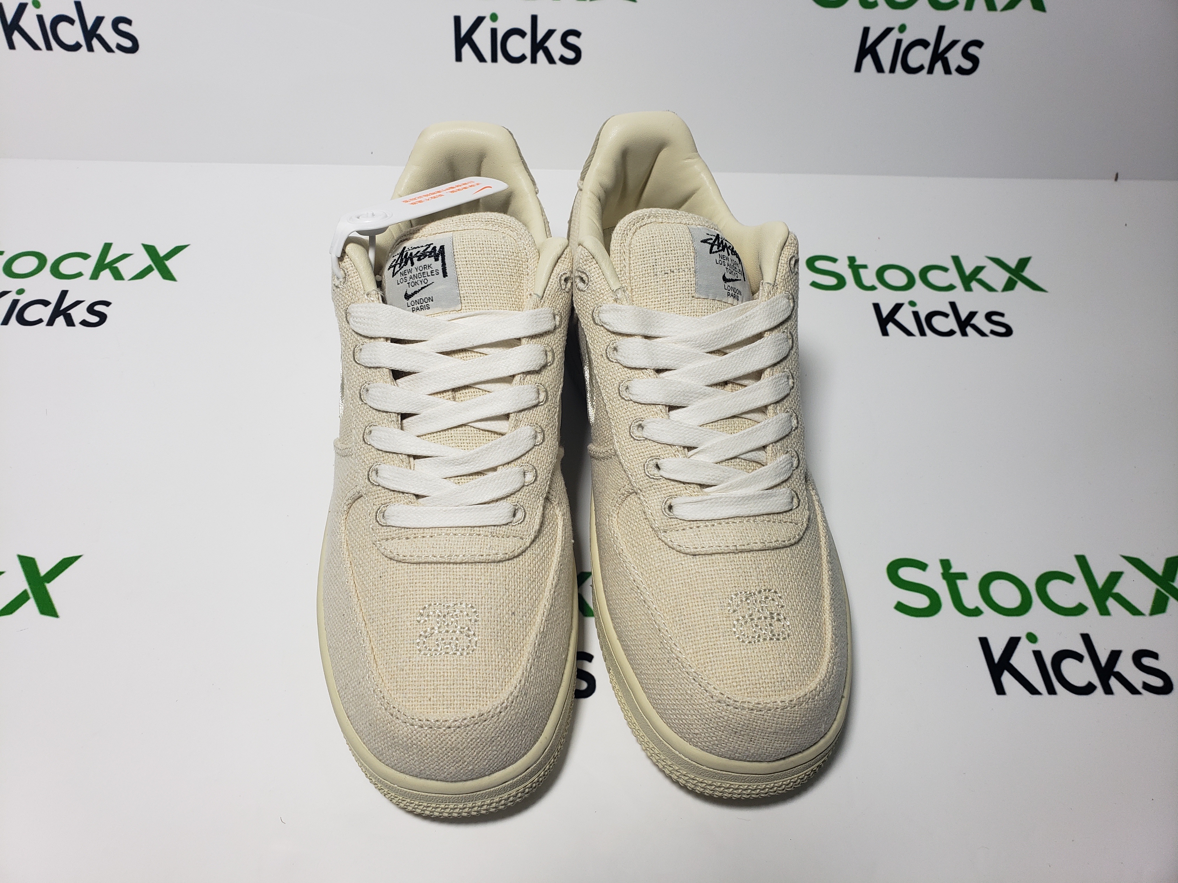 LJR Batch Nike Air Force 1 Low Stussy Fossil CZ9084-200 review Stockxkicksvip 02