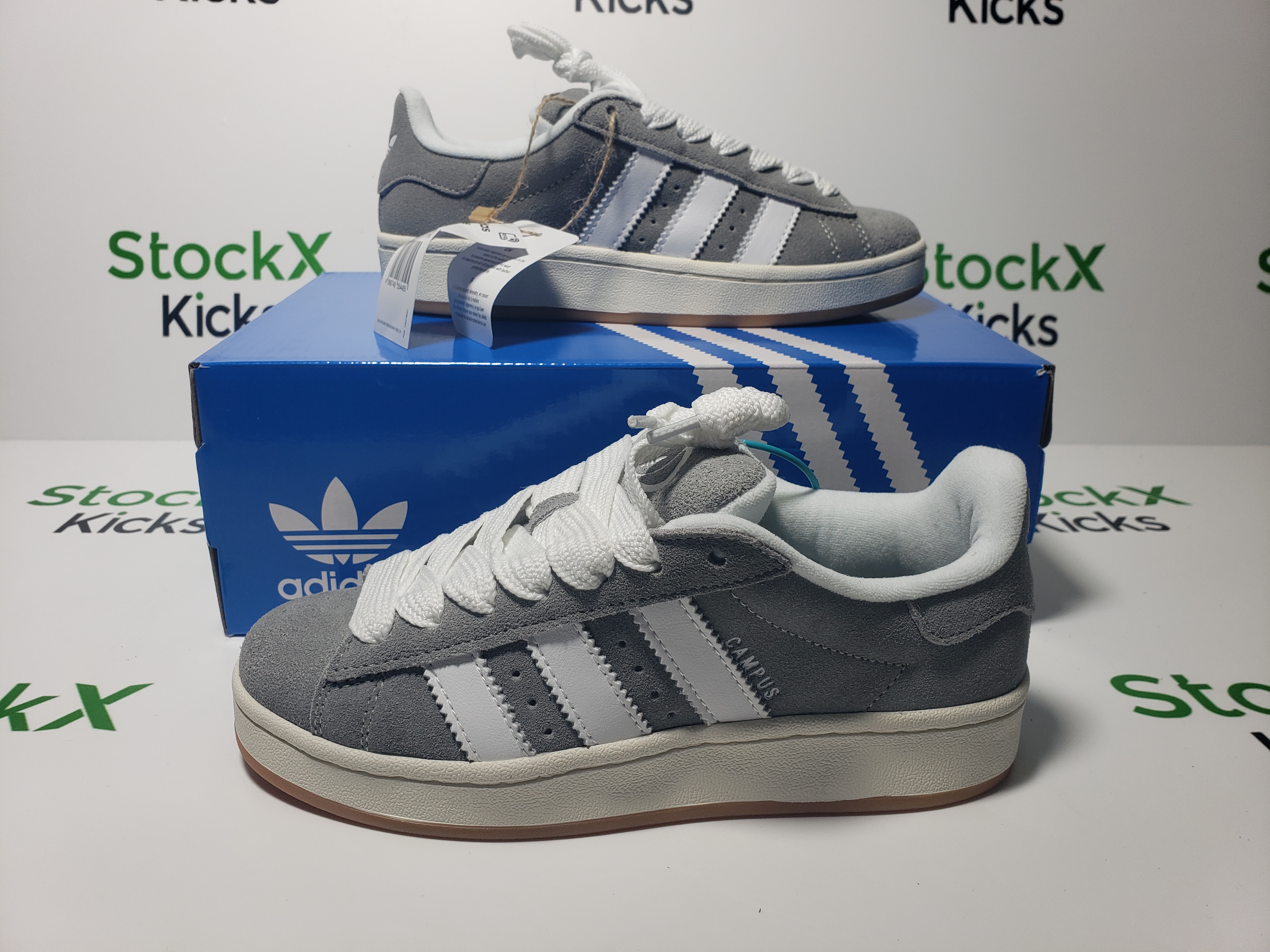 Adidas Campus 00s Grey White HQ8707 review Stockxkicksvip 05